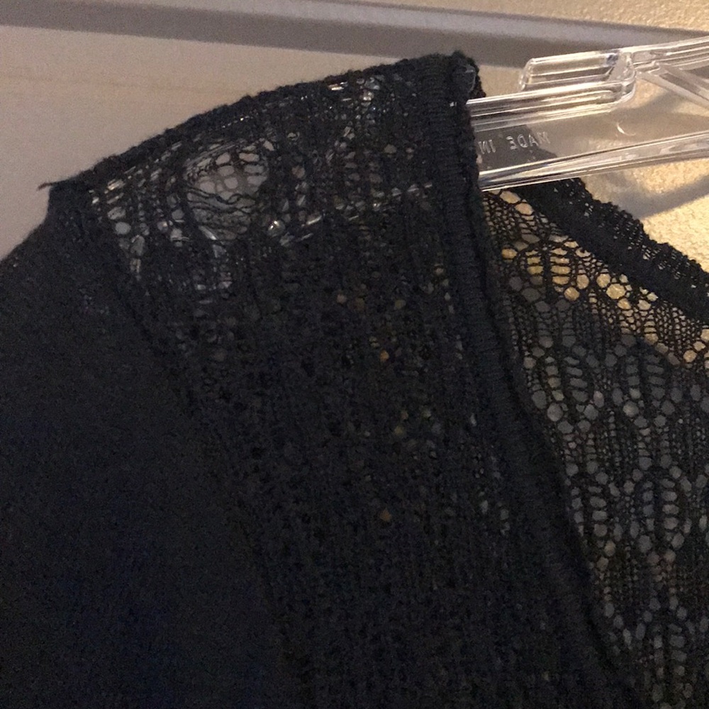 Free People Black Ruffle Shirt - Picture 5 of 5